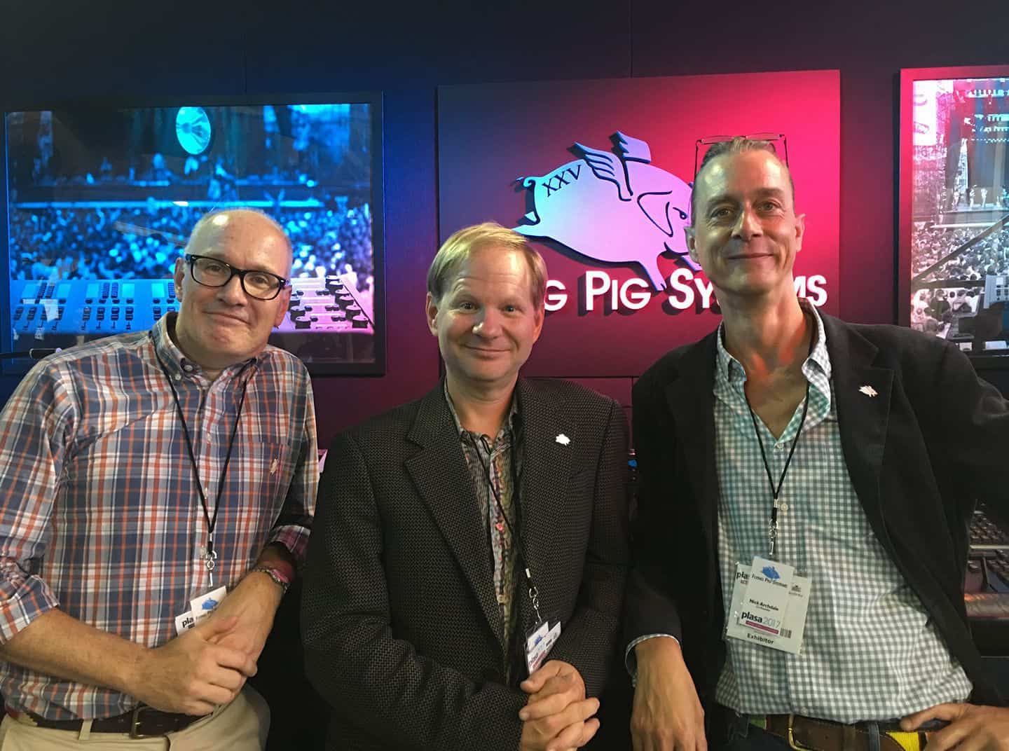 Wholehog 25th Anniversary at PLASA 2017: Client – Flying Pig System founders